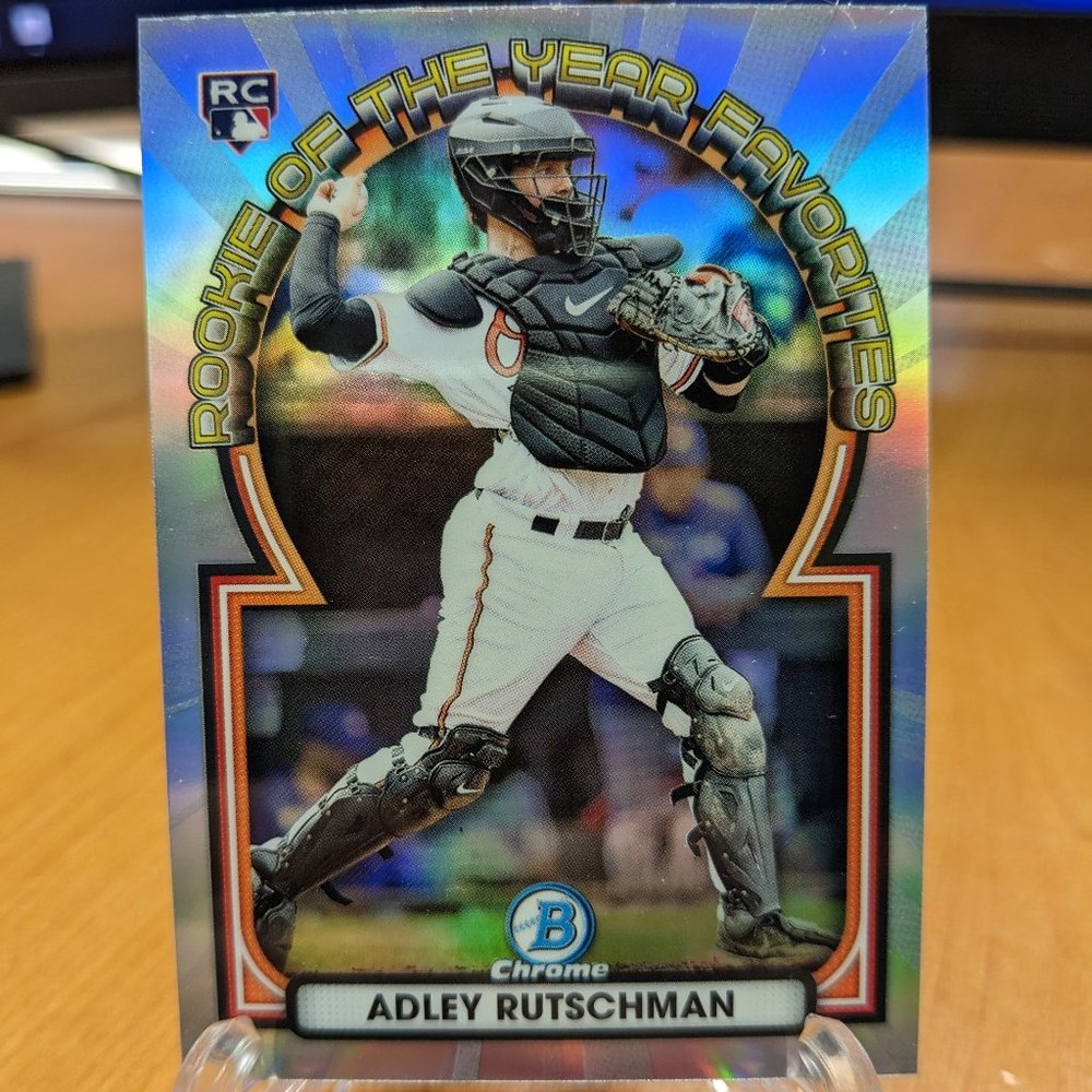 2023 Bowman - Adley Rutschman  - Rookie of the Year Favorites - Chrome Insert